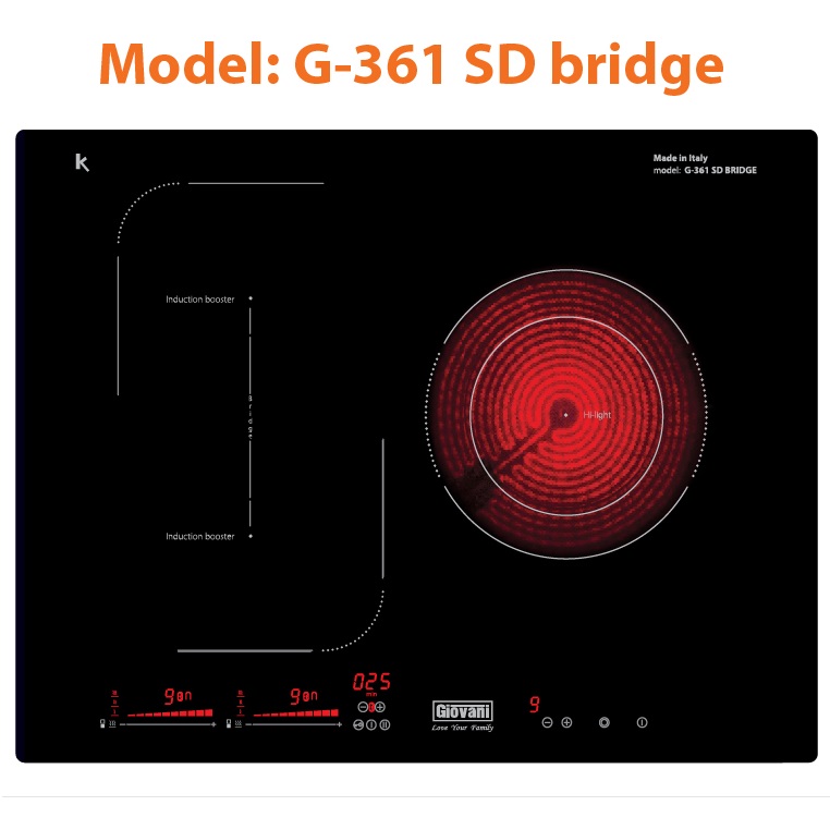 BẾP ĐIỆN TỪ GIOVANI G-361SD Bridge