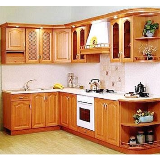 Tủ bếp gỗ xoan đào Hoàng Anh Gia Lai  GL365-A1-12