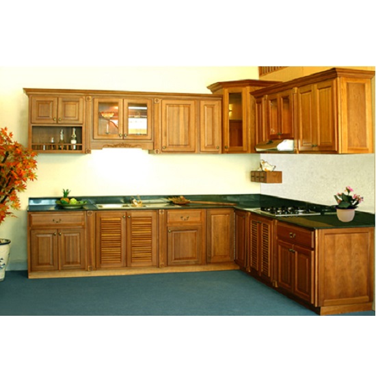 Tủ bếp gỗ xoan đào Hoàng Anh Gia Lai  GL365-A1-14